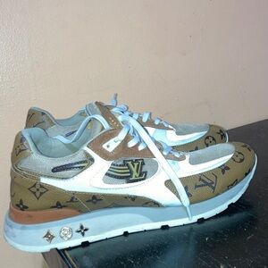 Louis Vuitton Monogram Athletic Shoes in Brown and White
